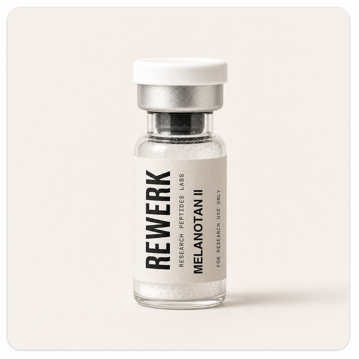 Melanotan II — Rewerk research peptide vial