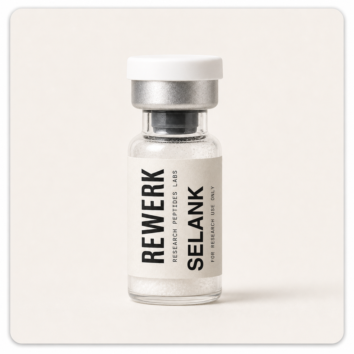 Selank — Rewerk research peptide vial